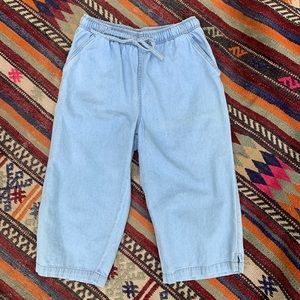 1990s Erika Chambray Capri Pants